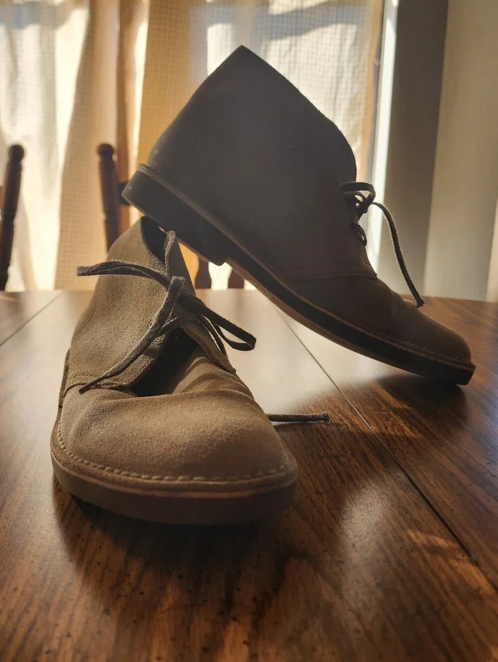 Clarks Originals Suede Desert Boots Sand Chukkas Men's Size 10 1/2